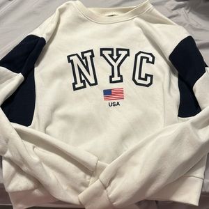 New York City USA flag sweatshirt